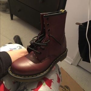 Dr Martens Cherry Red Rouge Boots